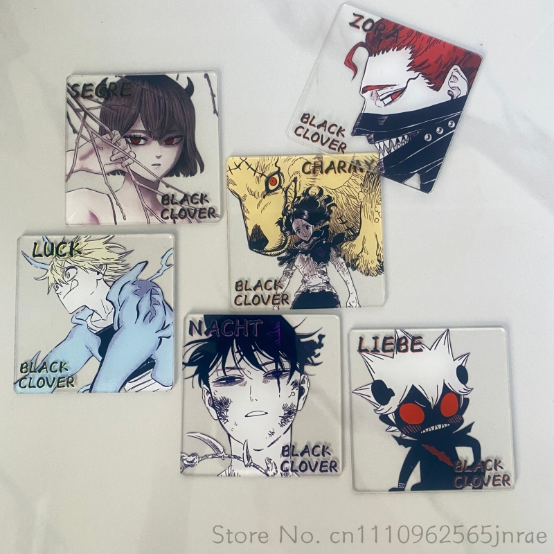 Office Furniture Ideas - Black Clover Anime Creative Acrylic Coaster