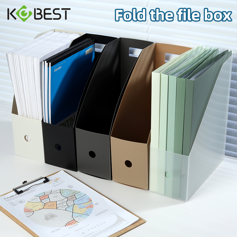 Desktop Filing Tray - A4 Foldable Office Desktop File Organizer,