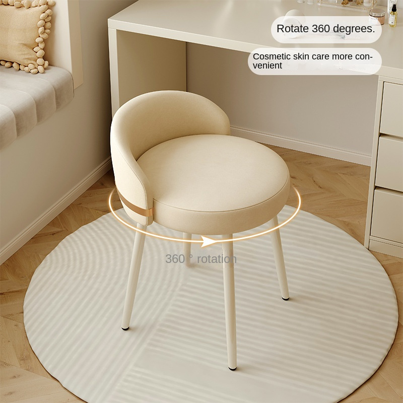 Office Furniture Suppliers - Fashionable Creamy Band-Back Racing Makeup Chair
