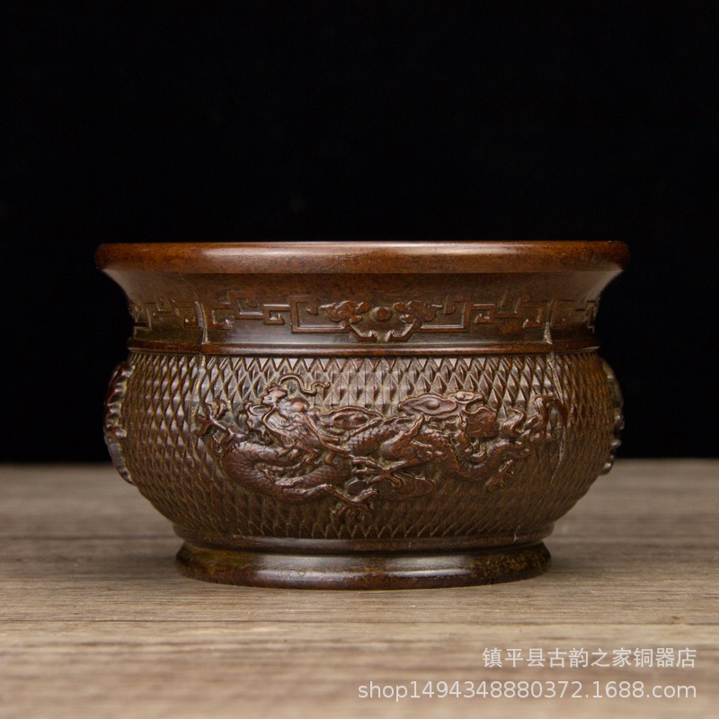 Office Furniture Phoenix - Pure Copper Dragon and Phoenix Auspicious