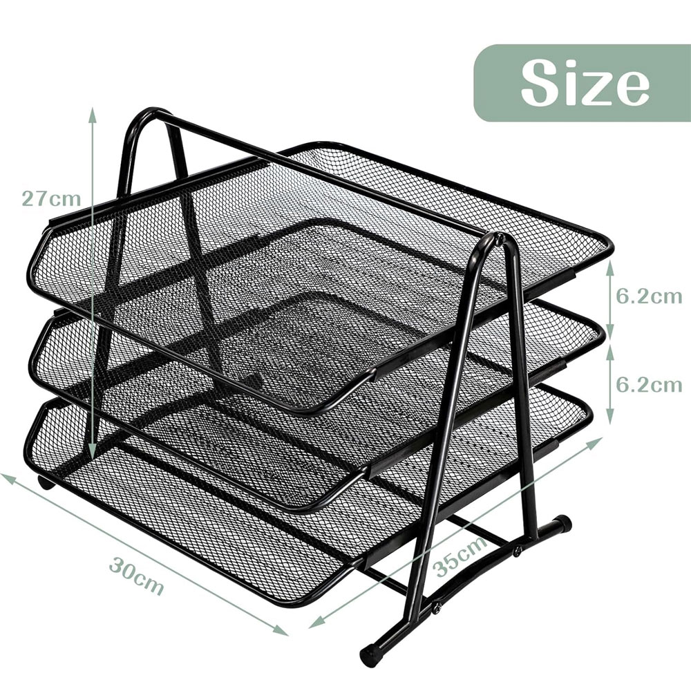 Three-tier Sliding Desktop Fil - Desktop Filing Tray review and price