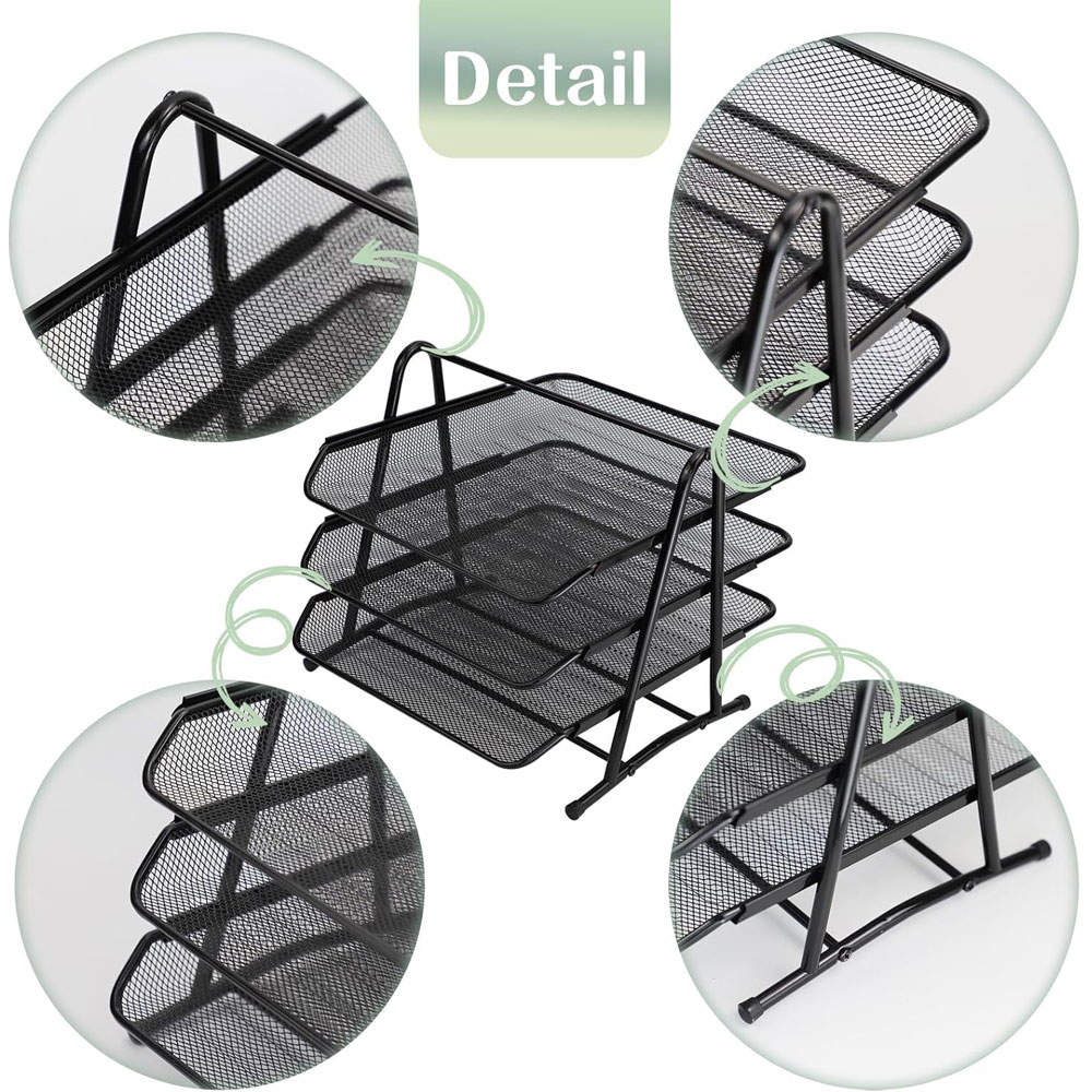 Three-tier Sliding Desktop Fil - Desktop Filing Tray review and price