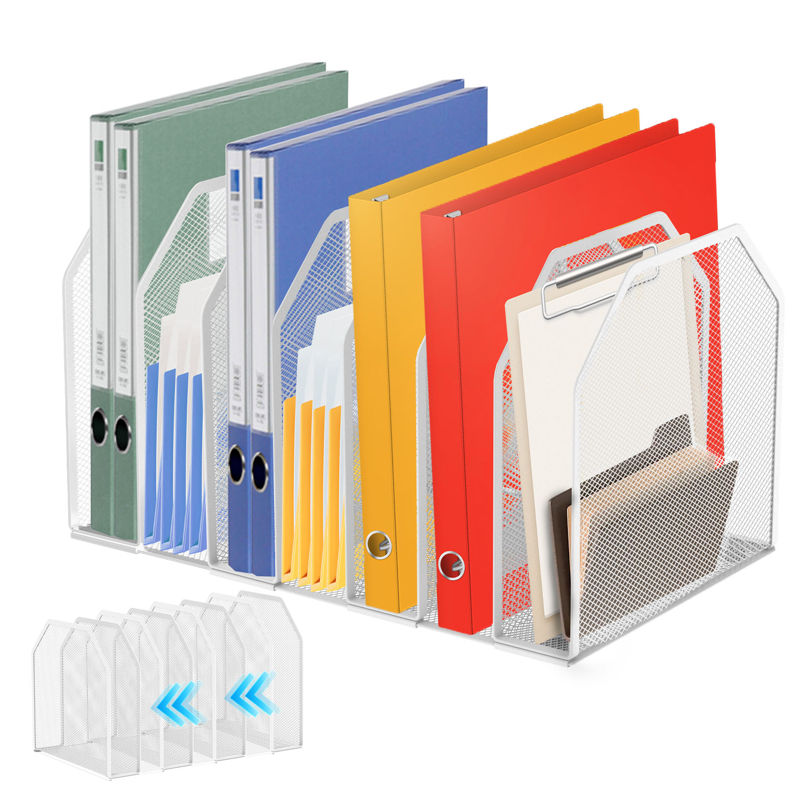 Metal File Rack 5/7 Section Of - Desktop Filing Tray review and price