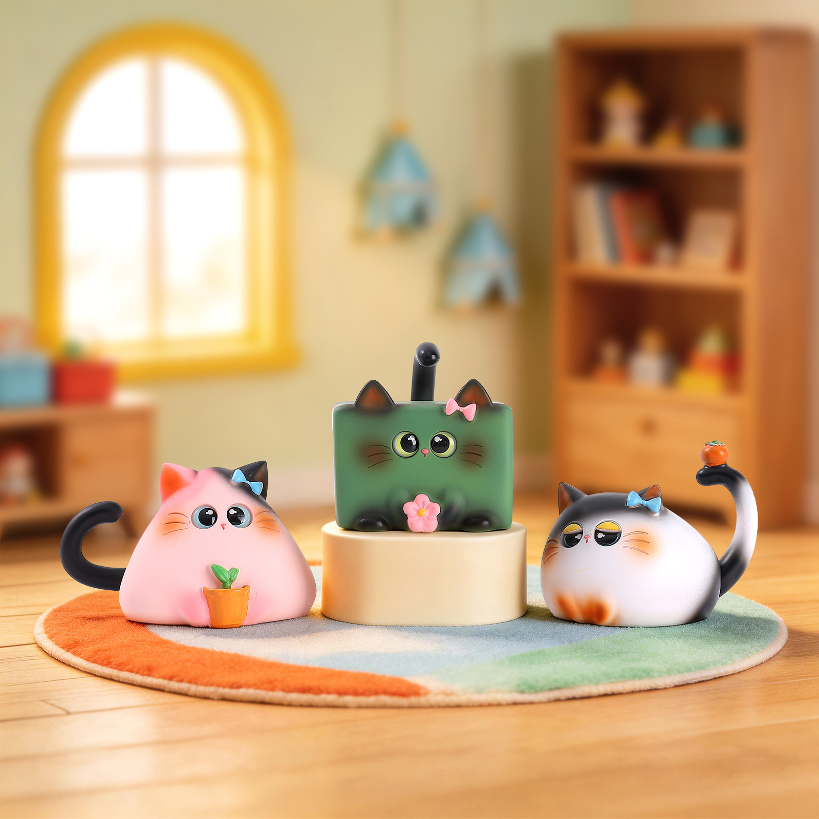 Blind Box Cat Figurine Resin C - Office Furniture Ideas review and price