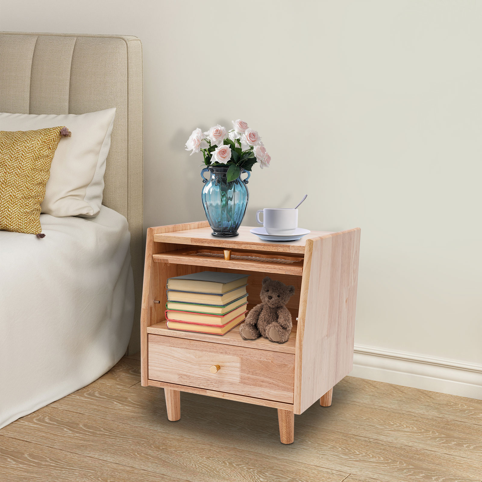 2-Tier Bedside Cabinet Storage - Office Furniture For Small Spaces review and price