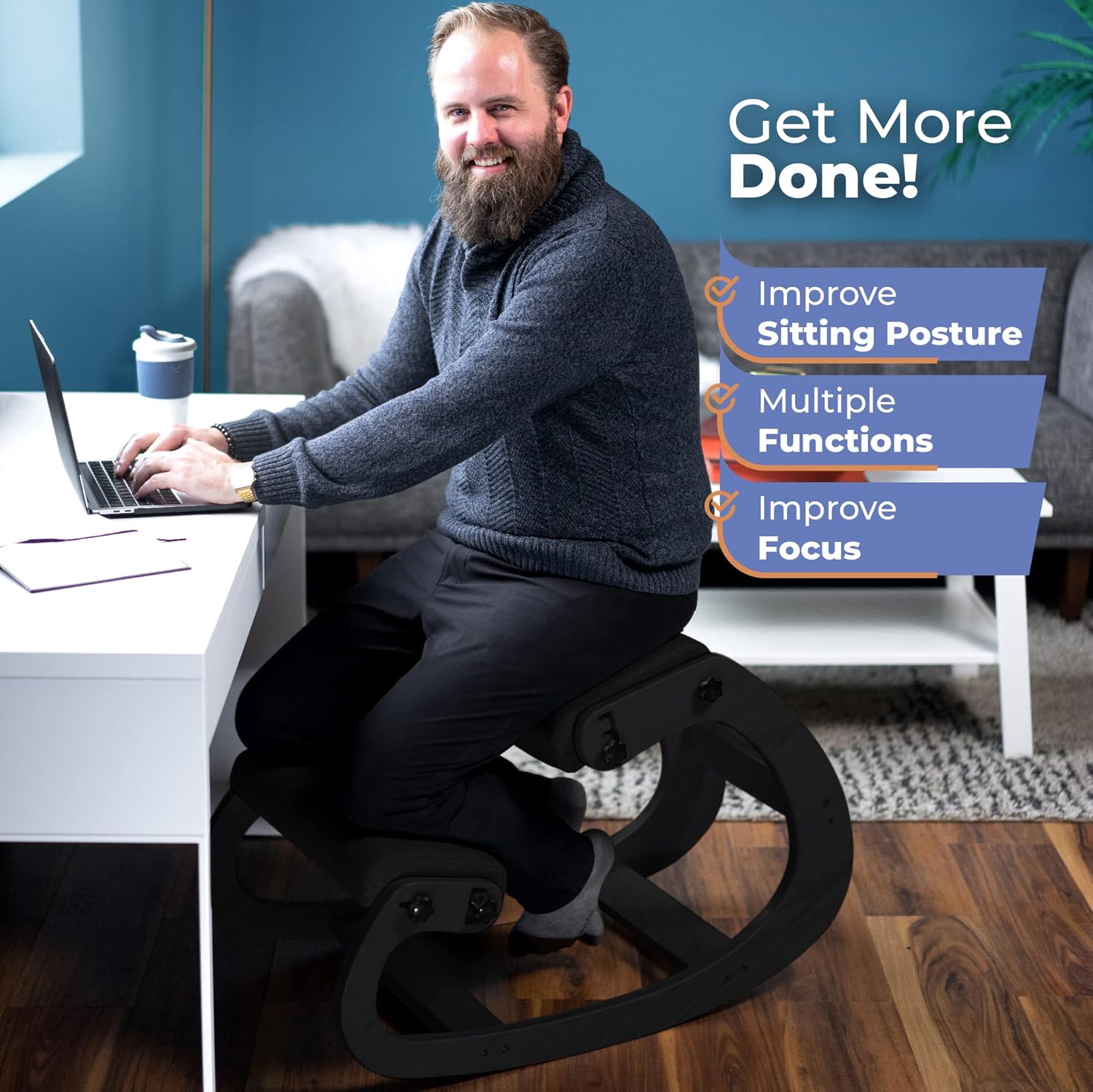 Ergonomic Wooden Kneeling Chai - Furniture Chairs For Office review and price