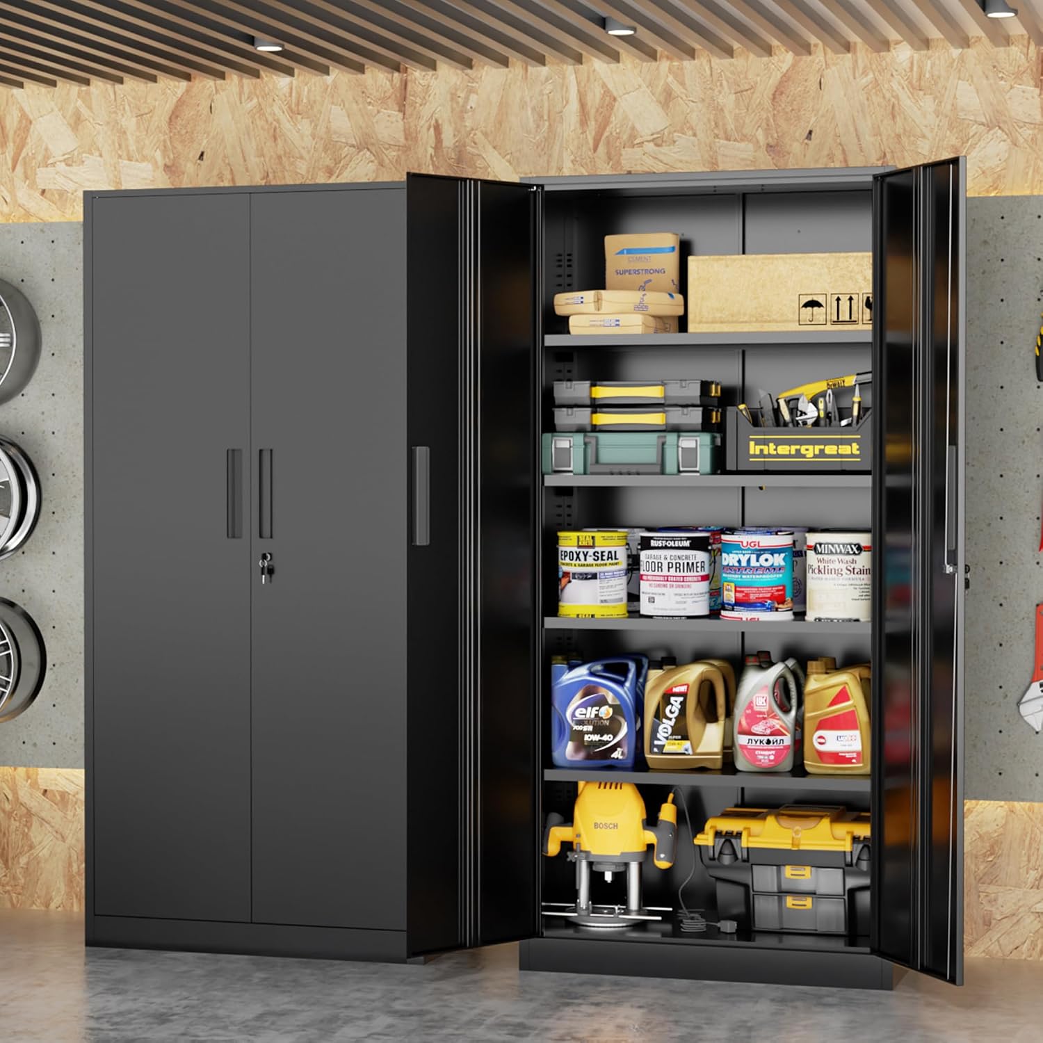Tall Metal Storage Cabinet Org - Office Furniture Warehouse review and price