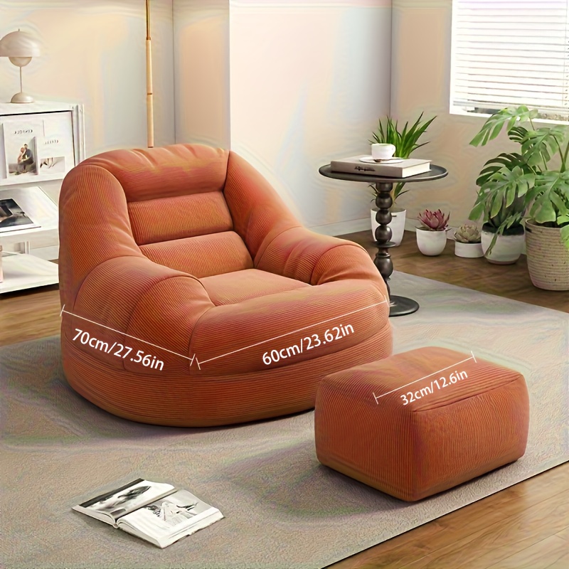 Lazy tatami sofa and footstool - Office Furniture For Small Spaces review and price