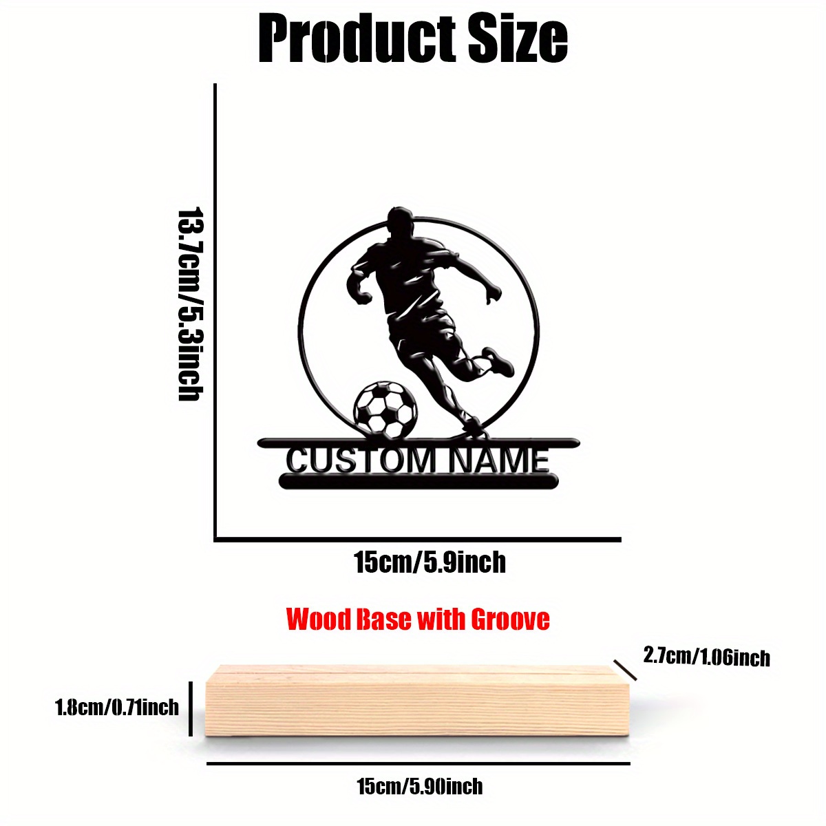 Custom Soccer Player Metal Sta - Office Furniture Ideas review and price
