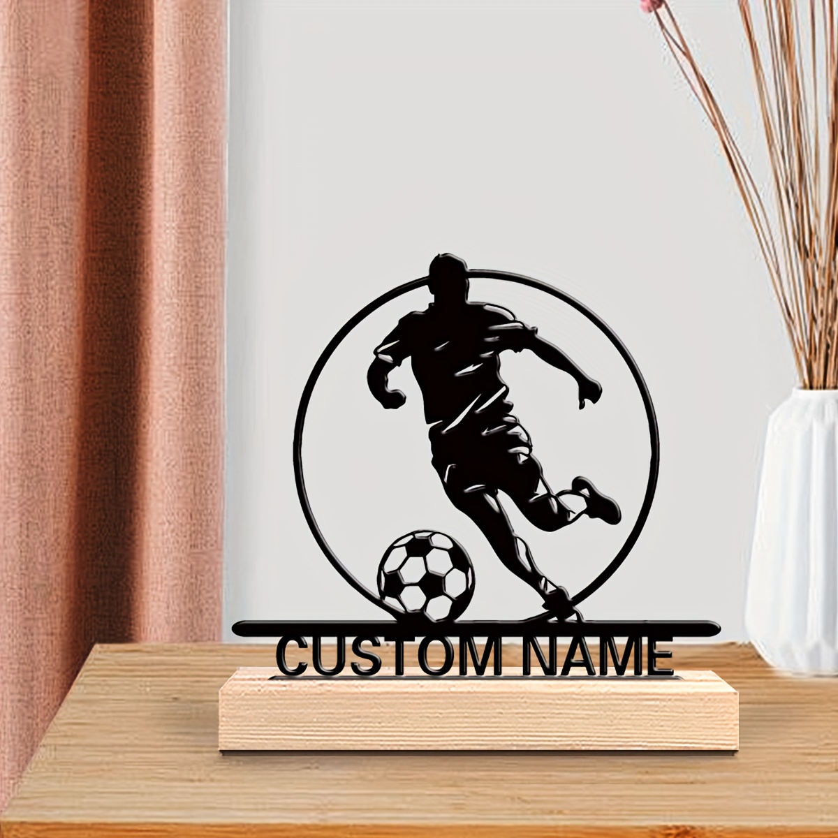 Custom Soccer Player Metal Sta - Office Furniture Ideas review and price