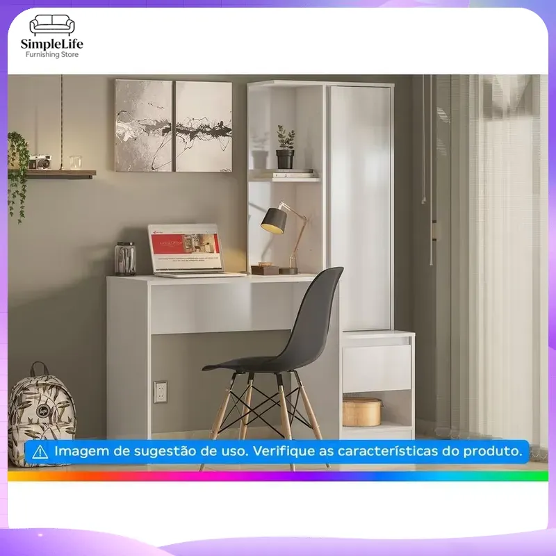 1 Drawer 1 Shelf Desk with Cab - Office Furniture For Small Spaces review and price