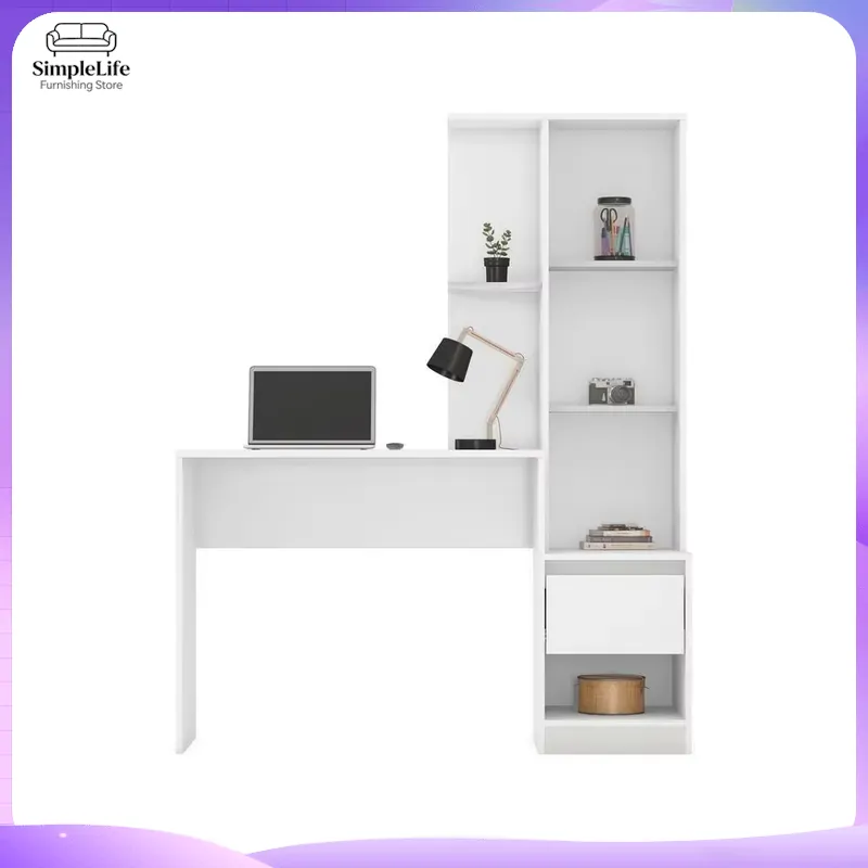 1 Drawer 1 Shelf Desk with Cab - Office Furniture For Small Spaces review and price