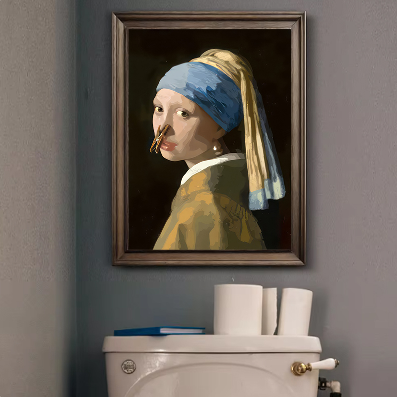 1pc Funny Abstract Bathroom To - Office Furniture Loft review and price