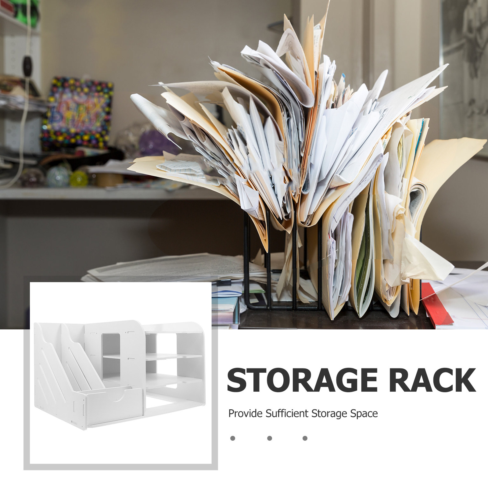 White Multi Layer File Organiz - Desktop Filing Tray review and price